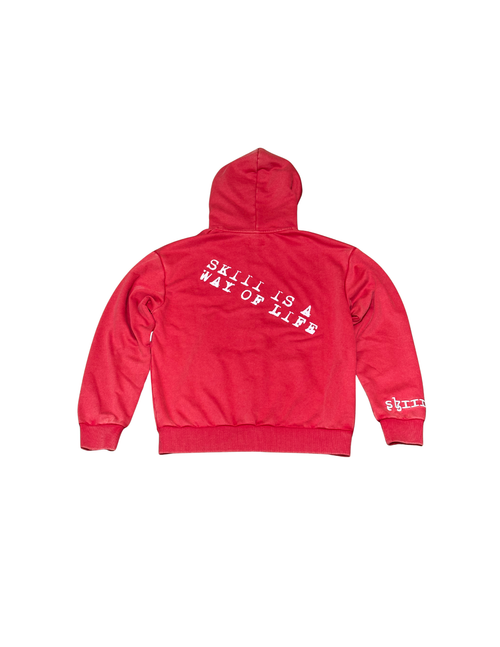 Red skiiilife zip up Jacket