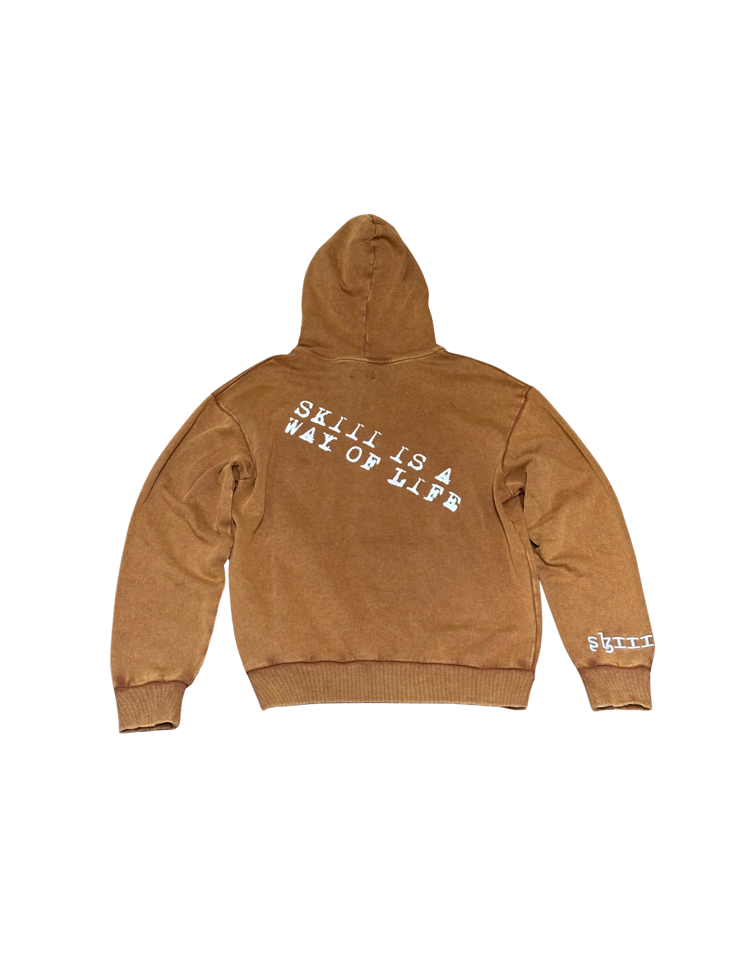 Brown skiiilife zip up jacket